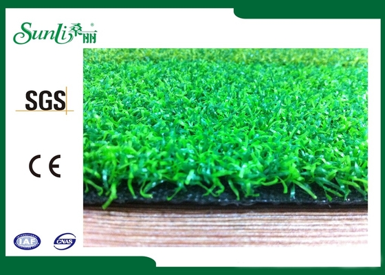 Double Green Football Artificial Grass / Fake Grass Carpet Low Maintence